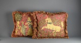 Two Unicorn Motif Accent Pillows