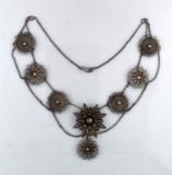 Vintage Silver Filigree 20” Necklace