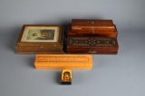 Lot of Vintage Wooden Boxes