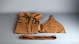 Vintage Brownie Scout Dress Uniform with Cap & Belt, Badges, Pin