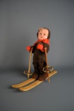 Vintage Hummel “Ski-Haserl” 12” Skiing Boy Doll