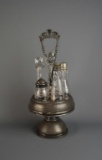 Antique Pairpoint Silver Plate Castor Set with Bottles
