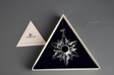 Swarovski Crystal 1998 Snowflake Ornament with Boxes