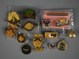 Lot of D.A.R. & Other Gold Filled Pins & Tamassee Key Pins