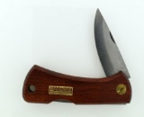 Sandvik (Sweden) Stainless Steel 3” Blade Lockback Knife with Mahogany Handle