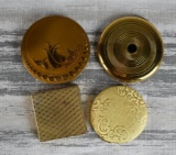 Lot of Four Vintage Compacts