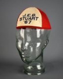 Vintage J.E.B. Stuart '67 Red & White Campaign Beanie Cap