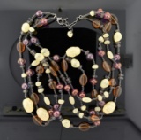 Colorful Glass Bead 32” Necklace