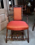 Antique (1869) George Hunzinger Turned Walnut Side Chair, Marked