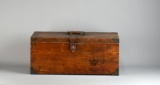 Antique Oak Tool Box with Brass Fittings