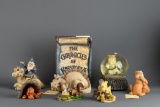 Set of The Chronicles of Krystonia Creature Figurines & Snowglobe