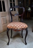 Elegant Antique Victorian Rococo Revival Side Chair