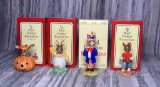 Lot of 4 Royal Doulton Bunnykins Holiday Figurines Circa 1990s