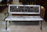 Iron and Wood Slats “Leisure Ways” Outdoor Bench
