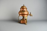 Antique Brass & Copper Teapot with Tap with Warmer