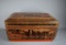 Vintage Indian Hand Painted Lacquered Marriage Dowry Casket