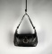 Jones New York Black Leather Handbag w/ Contrasting Stitching