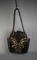 Embroidered Leather India Shoulder Handbag w/ Braided Leather Straps