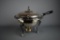 Vintage Silver Plate Chafing Dish on Rechaud Frame