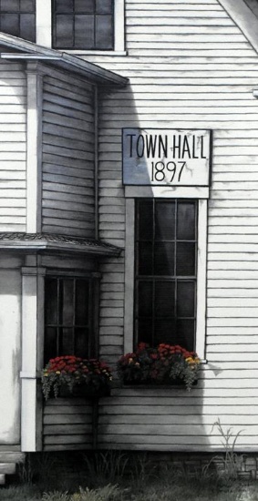 Marcus C. Thomas (Amer., XX-XXI) Town Hall, Ltd. Ed. Print (22/375), Signed