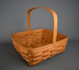 Longaberger Handwoven Splint 12” Basket Signed by WW 1996