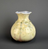 Kent Follette Crystalline Glaze Studio Art Pottery 7” Vase