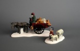 Dept 56 Dickens' Village Series Accessories “Bringing Fleeces To The Mill” with Box