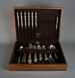 Set of Reed & Barton “Savannah” Sterling Silver Flatware with Lined Storage Case