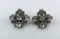 Pair of Vintage Bogoff Rhinestone Clip Earrings