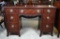 Vintage Federal Style Mahogany Desk with Recurve Front