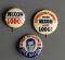 Lot of Vintage Richard M. Nixon & Henry C. Lodge 1960 Campaign Buttons