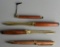 Lot of Four Wood Handle Letter Openers, Ink Pen, & Other