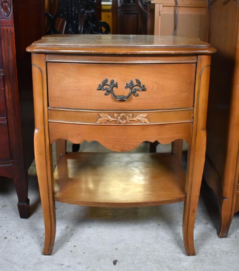 Vintage Bassett Serpentine Front Cherry Nightstand (Lots 36-39 Match)