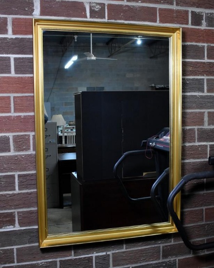 Large Rectangular Giltwood Wall Mirror