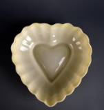 Belleek Ireland Parian China 5” Heart Nut or Candy Dish