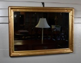 Vintage Giltwood Frame Rectangular Wall Mirror