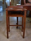 Vintage Telephone Table with Fret Work Skirt