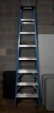 Werner Eight Foot Aluminum & Fiberglass Ladder, Model FS108