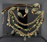 Pretty Green 34” Bead Necklace