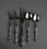 Set of Oneida “Raphael” Stainless Steel Flatware, 49 Pieces