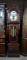 Vintage Ethan Allen Westminster Chime Grandfather Clock, Knotty Pine Cabinet, West German Movement