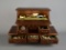 Lot of Vintage Costume Jewelry in Wooden Jewelry Box