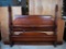 Vintage Chippendale Mahogany Full Bed with Rails by Sumter Cabinet