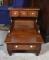 Vintage Knotty Pine Step Back End Table