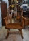 Solid Oak Windsor Style Rocker