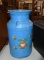 Old Blue Painted Milk Can