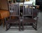 Pair of Brown Painted Hardwood Outdoor Porch Rockers