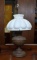 Antique Rayo Oil Lamp Converted to Electric, Milk Glass Shade