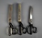 Lot of Three Wiss Scissors/Shears