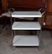 Vintage Mid-Century Enameled Metal Service Cart